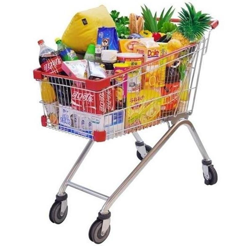 Hsd Design Shopping Trolley Dimensions for Supermarket Equipment