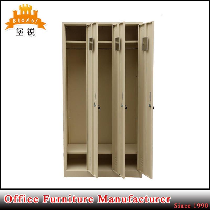 Excellent Quality 3 Door Metal Wardrobe with Mirror