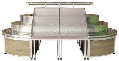 Supermarket Display Rack Vegetable Shelves with Spray System Jf-Vr-138