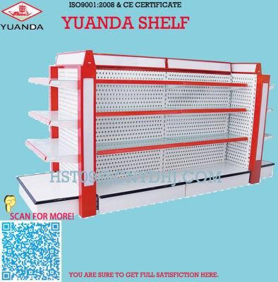 High Quality Supermarket Pharmacy Cosmetic Glass Shelving Shelf