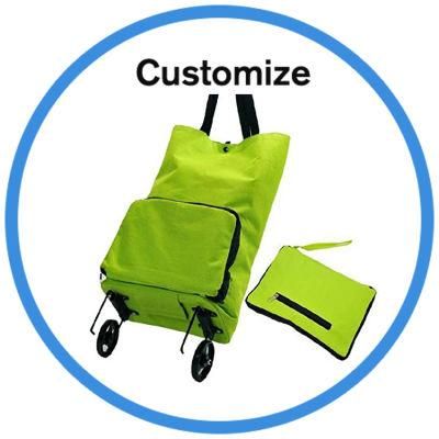 Custom Plastic Folding Shopping Trolley Cart