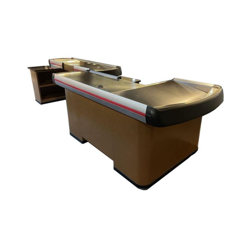 New Design Retail Convenience Supermarket Grocery Cashier Desk