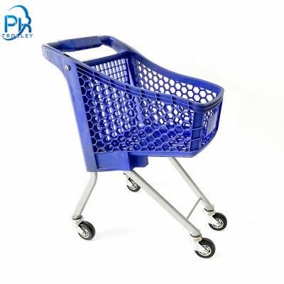 Supermarket Plastic Kids Shopping Trolley Cart for Retail Grocery Store