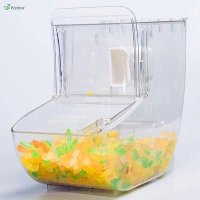 Acrylic Candy Bin Dry Fruit Bins Scoop Bin for Supermarket