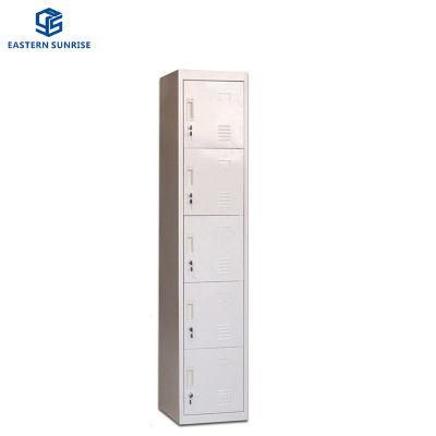 Five Doors Locker Storage Cabinet for Shoes Clothes Bags