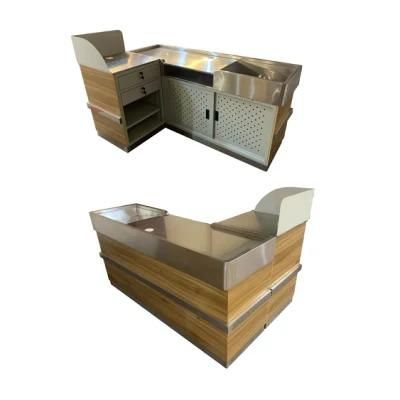 China Supplier Design Store Counter Cashier Desk Retail Shop Counter Checkout