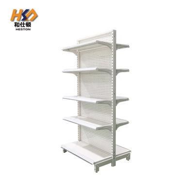 Wholesale High Quality Double Sides Particle Board Gondola Shelving Supermarket Shelves