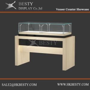 Jewelry Counter Case with Veneer Finish