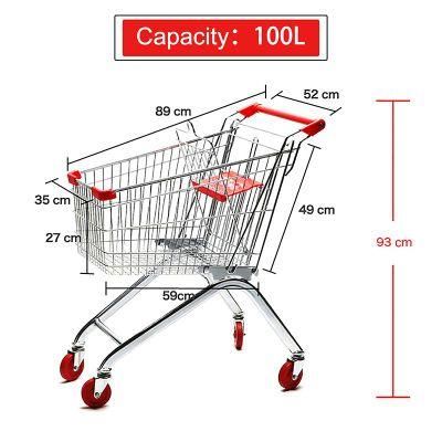 Supermarket Convenience Store Grocery Metal Shopping Trolley
