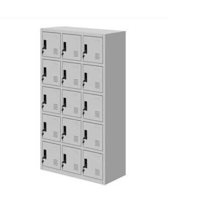 Lockable and Safe Storage Metal Locker 15 Compartment Workman Lockers