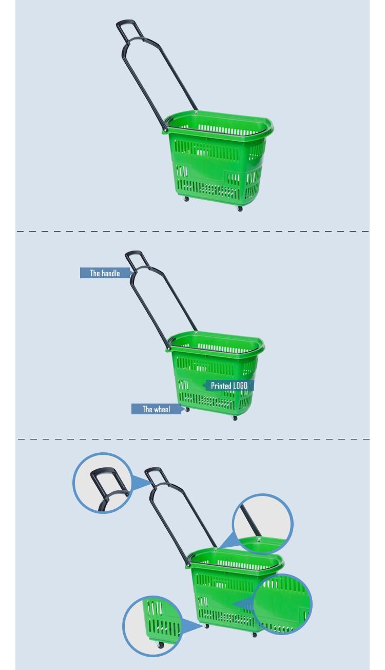 Plastic Shopping Basket Wholesale Shopping Baskets with Wheels