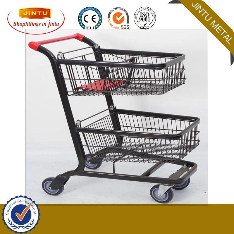 Supermarket Shopping Trolley/Shopping Cart/Chromed Hand Trolley 100L