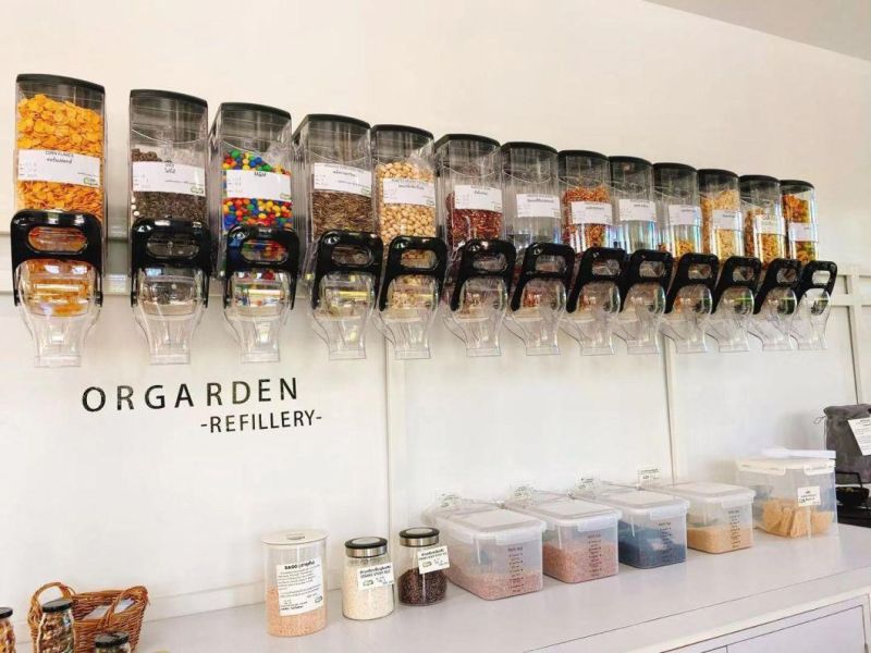 Supermarket Dry Food Container Candy Nuts Coffee Bean Grain Bin