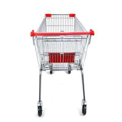 High Quality Supermarket Grocery Shopping Cart Trolley 4 Wheel