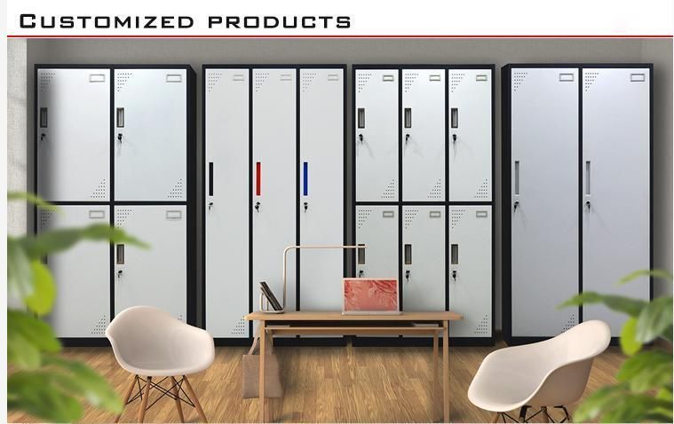 Custom Design Steel Line Furniture Metal Locker Cabinet 10 Doors for Gym Steel Commercial Clothes Storage Locker