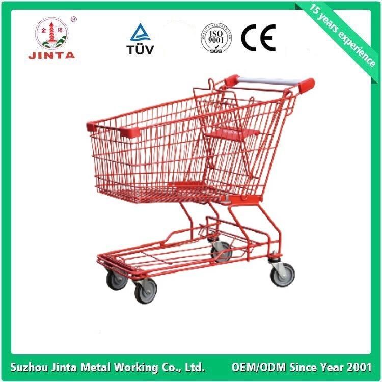Ce Proved Metal Supermarket Shopping Cart