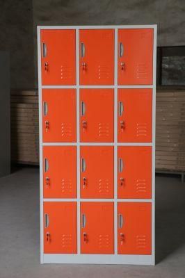 Modern Furniture 12 Door Customized Steel Metal Iron Locker