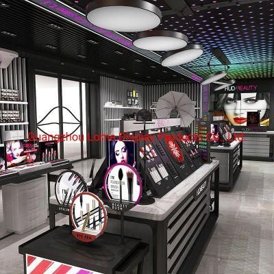 Interior Design Luxury Shopping Mall Cosmetic for Makeup Showcase