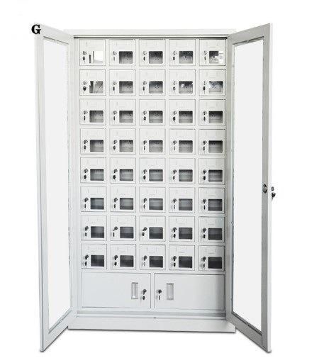 Glass Door Steel Cell Phone Charing Locker