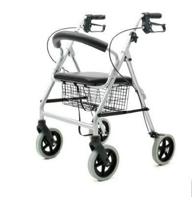 Aluminum Walker Chair Shopping Basket &amp; Cart