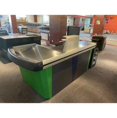 Factory Direct Sale Supermarket Checkout Counter Shop Cash Register Cashier Table