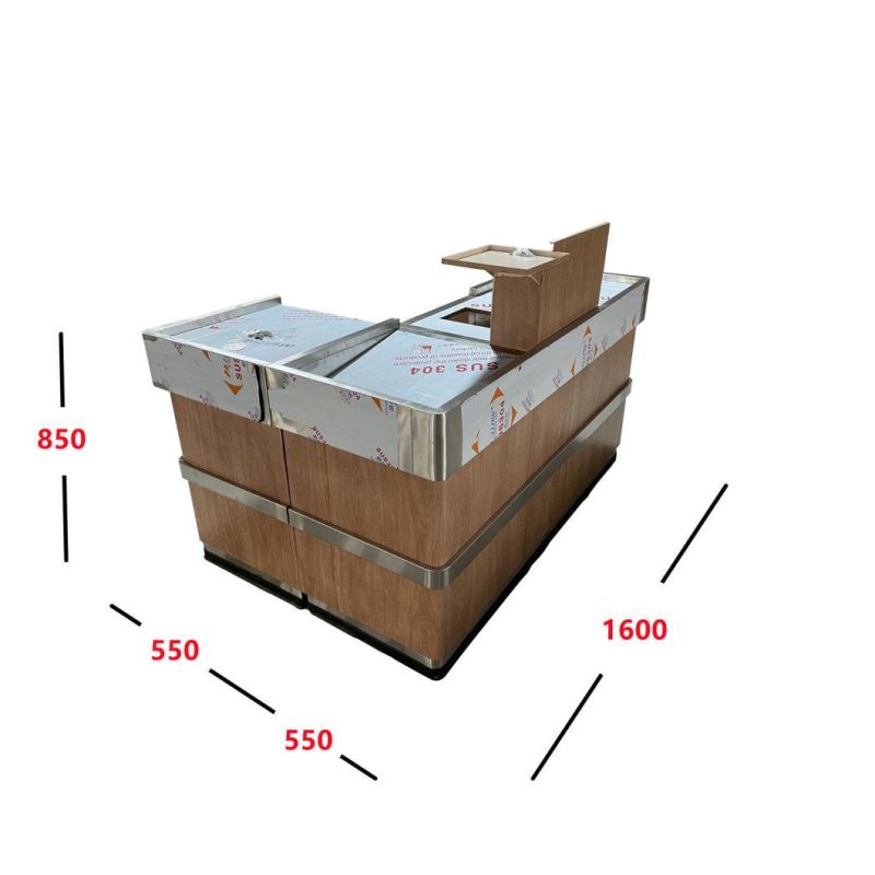 Supermarket Cashier Checkout Counter Table