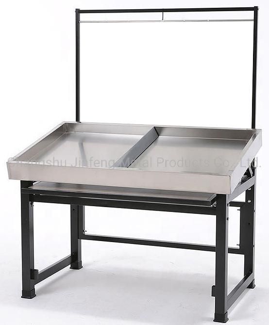 Supermarket Shelf Stainless Steel and Wood Material Display Rack Fruit and Vegetable Display Stand
