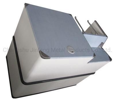 Express Checkout Counter Stainless Steel Cash Counter with Bag Hook