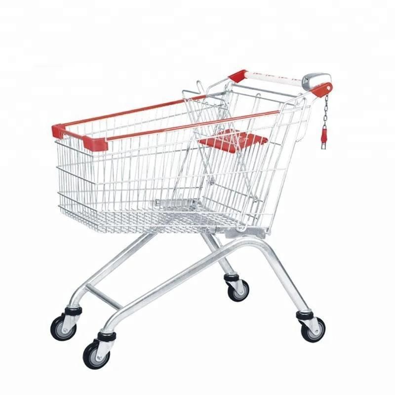 100L Supermarket Shopping Metal Supermarket Shopping Trolley
