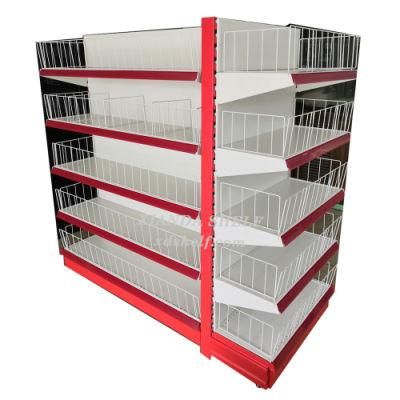 Steel Backplane Style Xianda Shelf Retail Shelving Price Gondola Rack