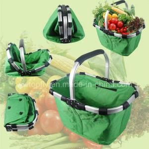 Portable Folding Shopping Basket for Promotional and Supermarket