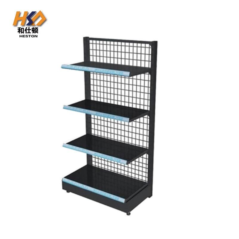 Metal and Wooden Racks Gondola Display Shelves for Shops Supermarket Equipment