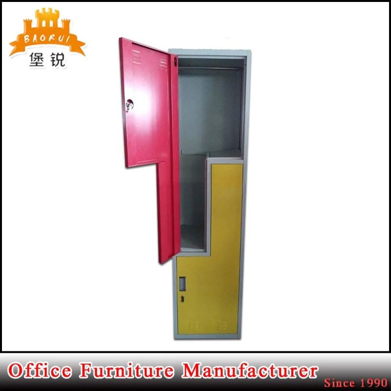 Jas-015 Cheap Staff Changing Room Clothes Steel Z Shape Locker