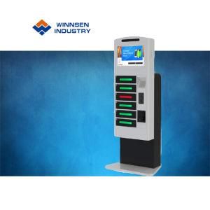 Digital Signage Phone Charging Station Locker Accepts Coin and Bill