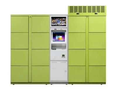Password Combination DC Plywood Case CE, ISO Refrigerated Lockers Parcel Locker