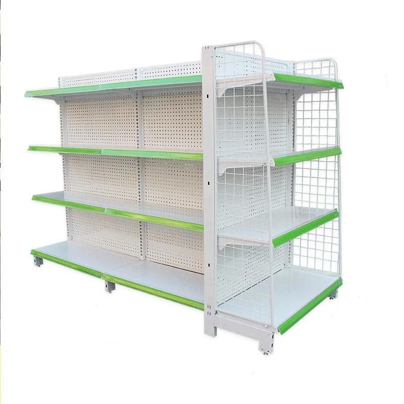 Durable Heavy Duty Double Sides Single Side Metal Supermarket Display Shelf