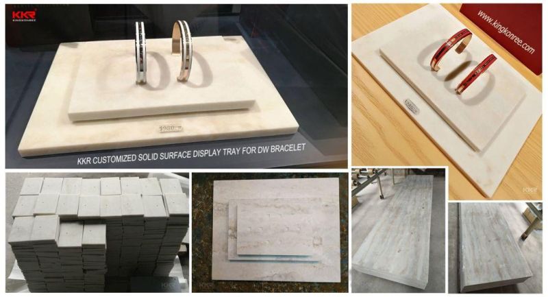 Corian Texture Solid Surface for Shopping Mall Store Counter Display