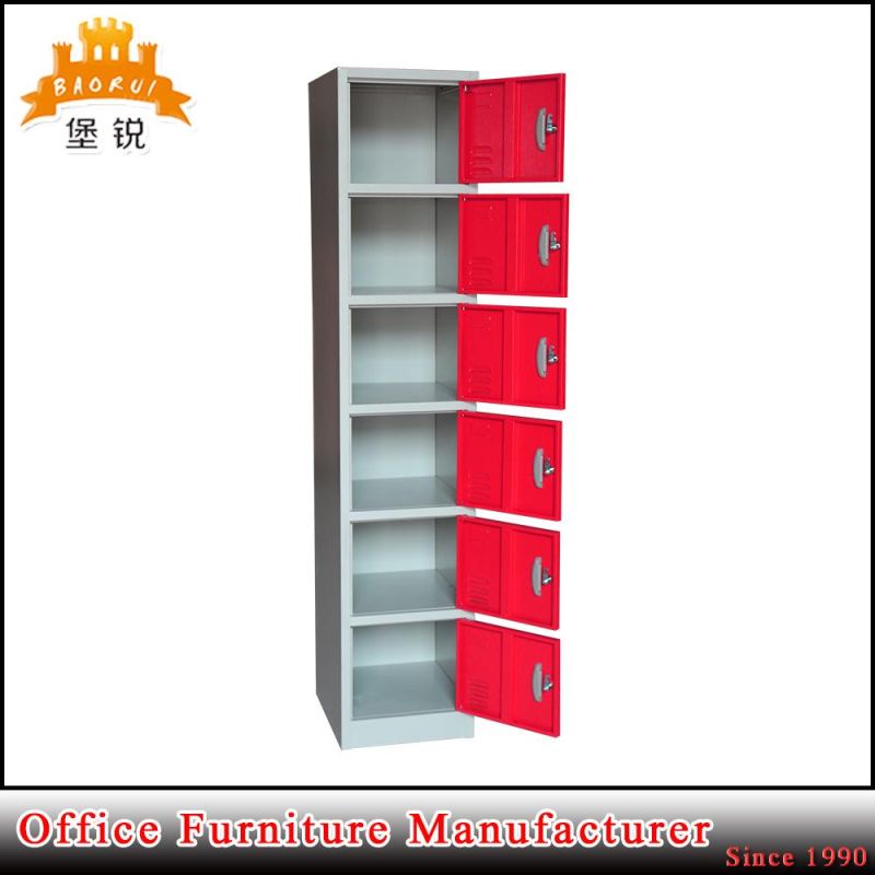 EAS-090 Factory Price Personal Pink Steel Locker Metal 6 Door Locker