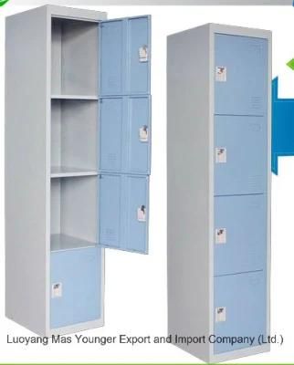 Bedroom Storage Cabinet Locker/Office School Gym Metal 4 Door Steel Locker