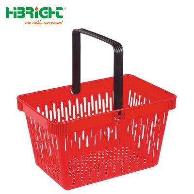 Portable Single Handle Plastic Supermarket Shopping Basket