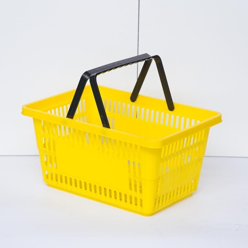 Supermarket Goods Plastic Shopping Basket