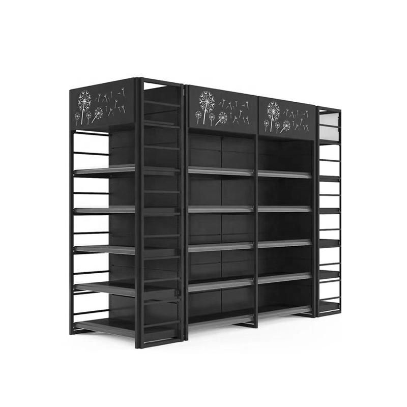 Simple and Graceful Supermarket Metal Shelf Store Retail Racks Easy to Install Gondolas