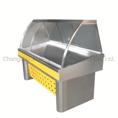 Supermarket Equipment Table Top Counter Showcase for Cooked Food