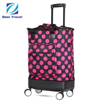 Exclusive Trolley Cart 4 Wheel Shopping Trolley Bag with ABS Bottom