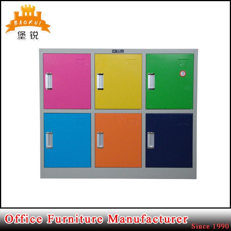 Colorful Kids Metal Small 6 Door Locker
