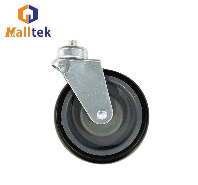 High Quality 125mm Shopping Cart Accessories TPR Wheel Caster