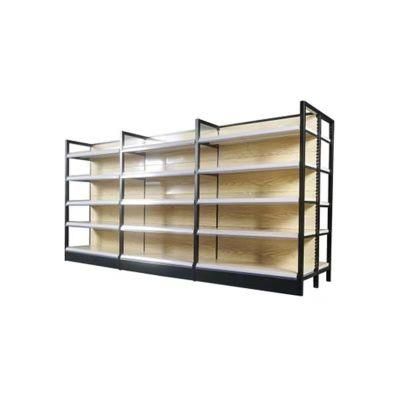 Supermarket Equipment Metal Racks Gondola Lighted Shelving Storage Racking System