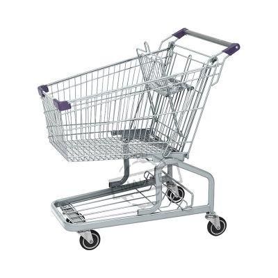 Wholesale Supermarket Shopping Metal German Trolley with Belt