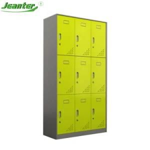 Double Tier Solid Durable Steel Office Metal Storage Cabinet with 6 Doors