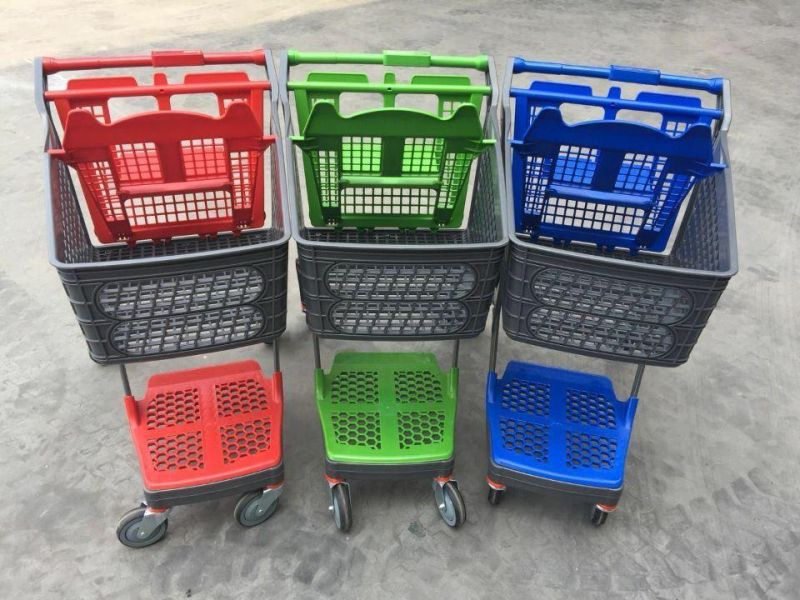 Plastic Shopping Trolley with New Material From China Factory